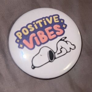 Snoopy Positive Vibes Pin